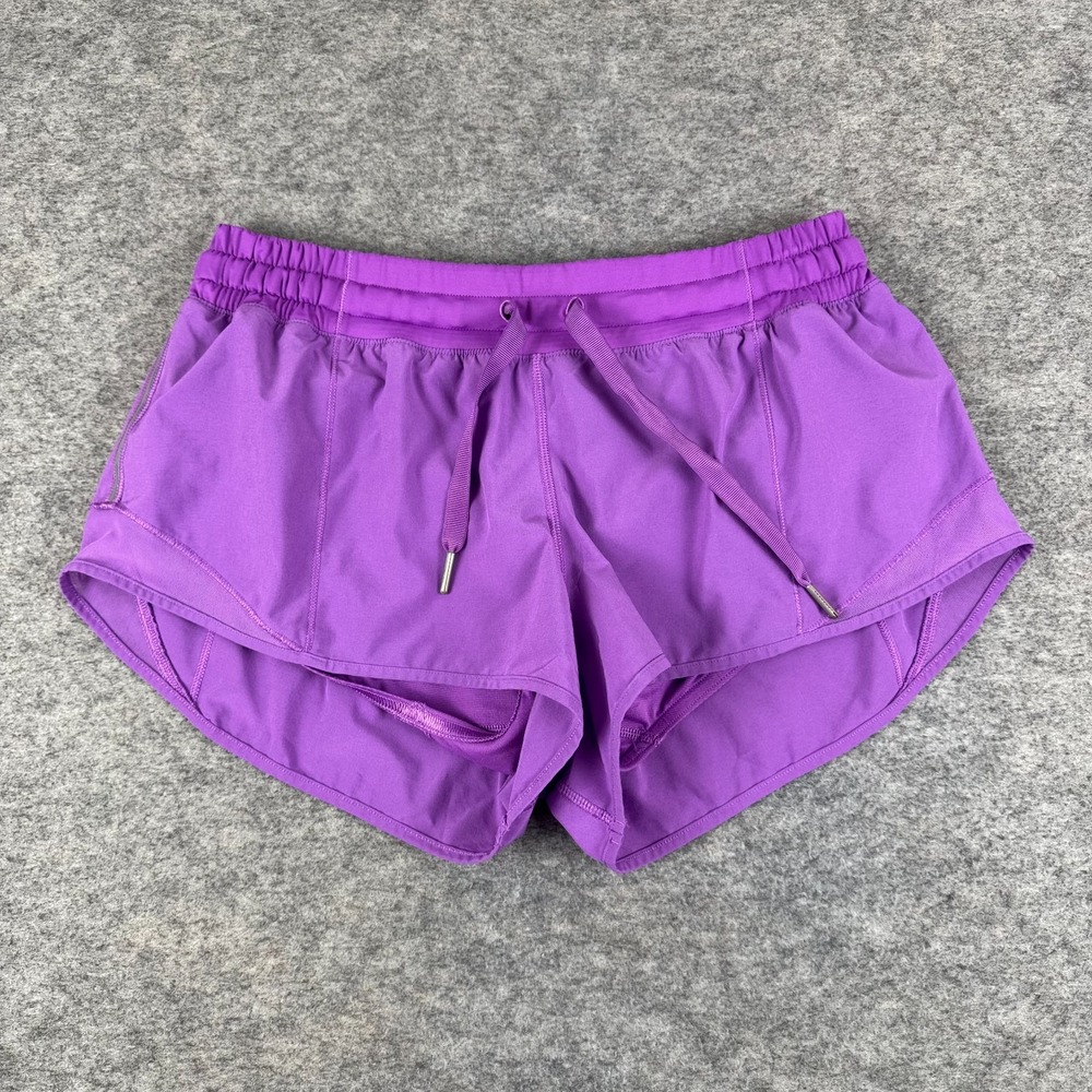 Lululemon Hotty Hot Low Rise Lined Short II 2.5" Atomic Purple Womens 8